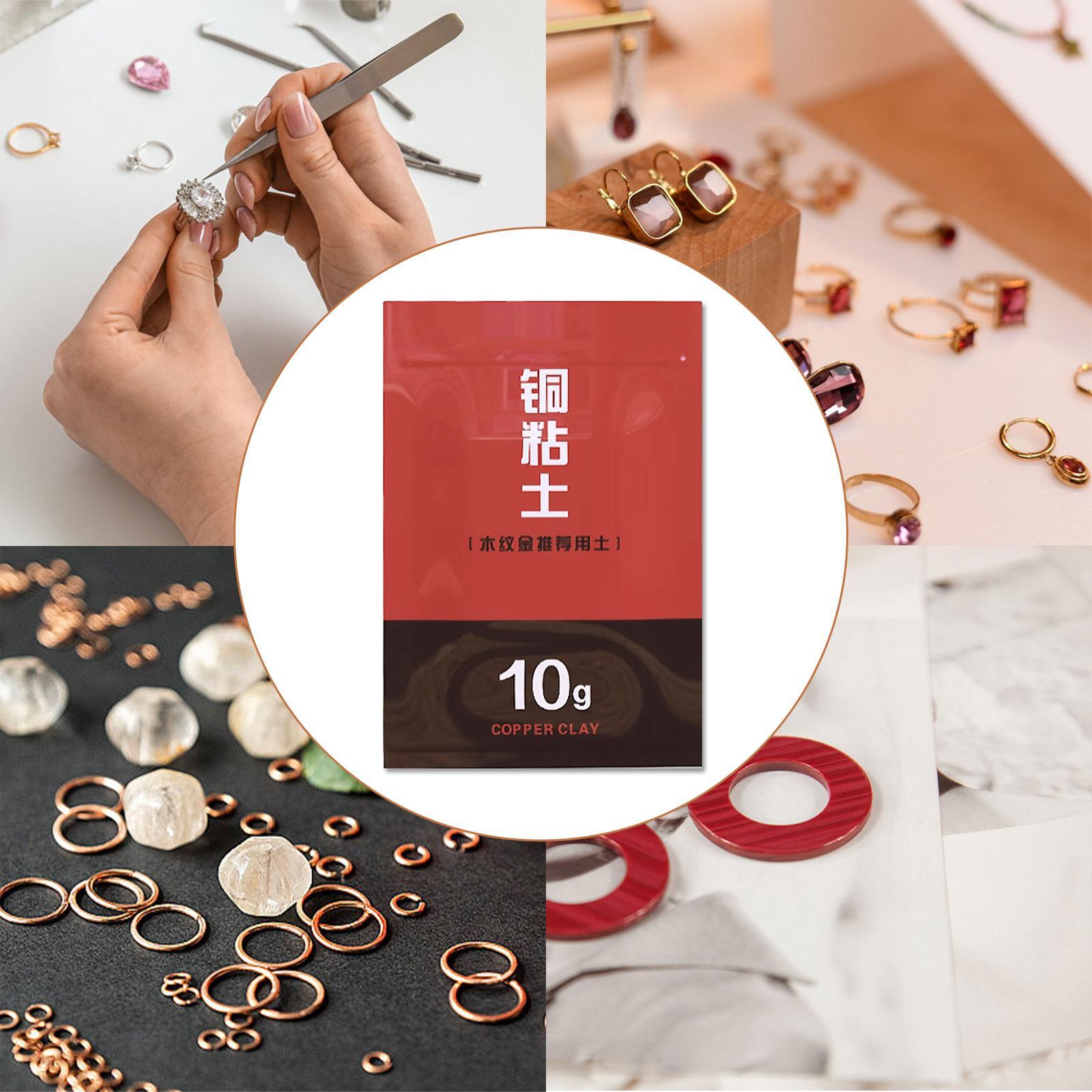 Jewelry Making For Beginners - ジュエリー作り用粘土 プロ仕様 銅メタル粘土キット 初心者 大人向け DIYリング