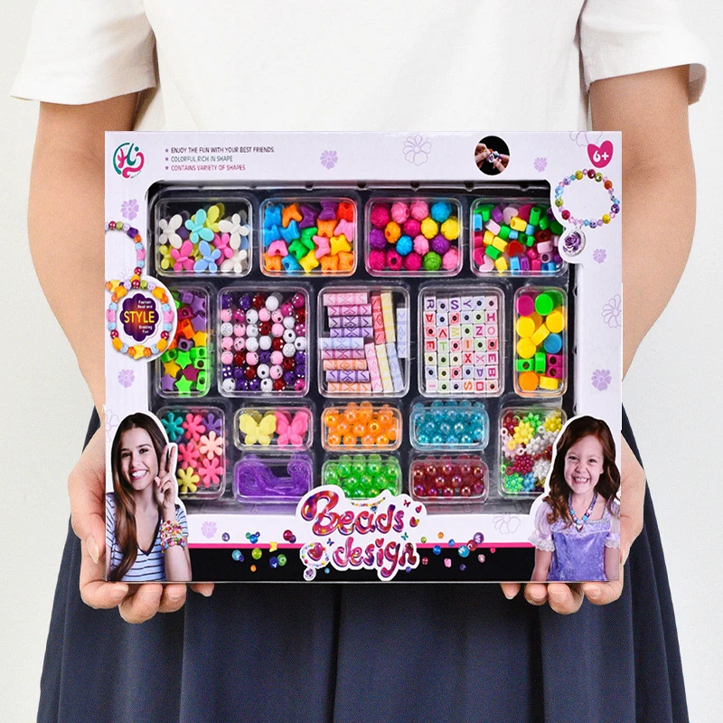Jewelry Making Kits For Kids - 女の子 DIY ビーズセットジュエリー作成キット子供のための女の子パールビーズブレスレットリングネックレス創造性キットアートクラフトおもちゃ