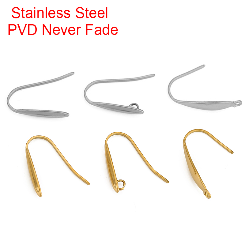 Jewelry Making Wire - 10 個色褪せないステンレス鋼イヤリングフックワイヤー作成 PVD ​​低刺激性イヤリングクラスプ用品 Diy ジュエリー所見