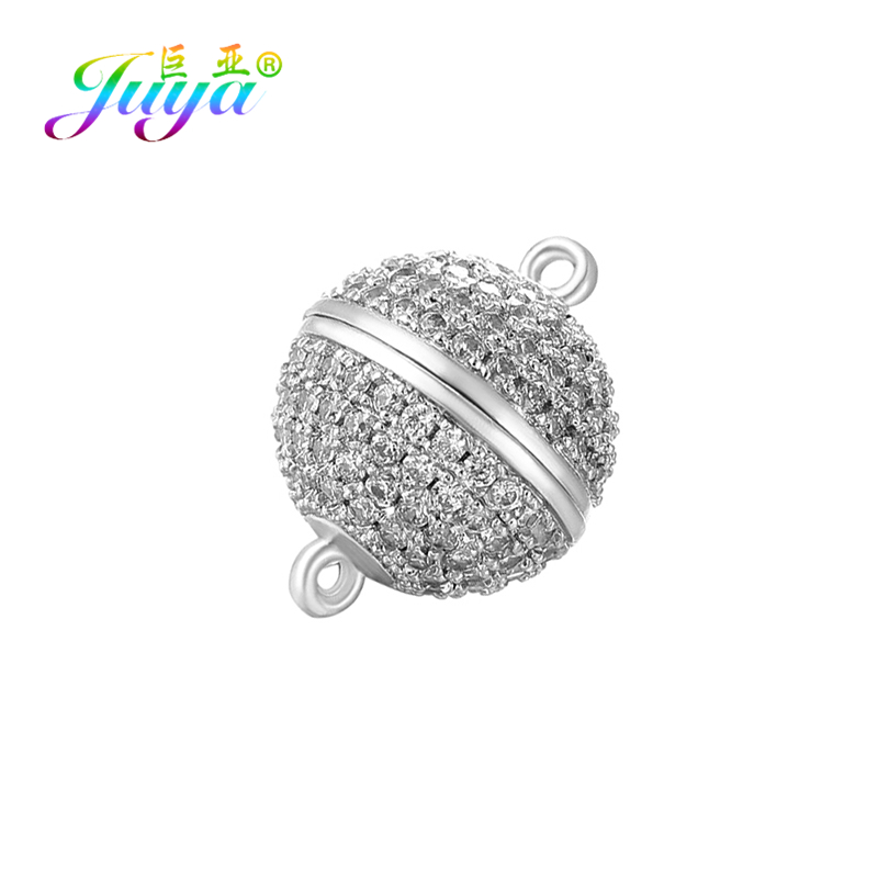 Jewelry Making Name - Juya-女性のための手作りのビーズジュエリーの発見、磁気クラスプとフック、クリスタルパール、ブレスレットとネックレス作り、強力、4サイズ
