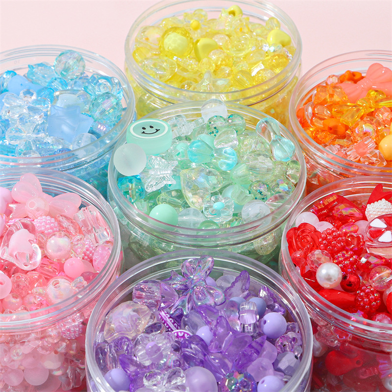 Jewelry Making 4 Year Old - 新しい混合ヴィンテージバロックアクリルビーズスタイル春の色子供のための DIY 手作りブレスレットジュエリーメイキングアクセサリー