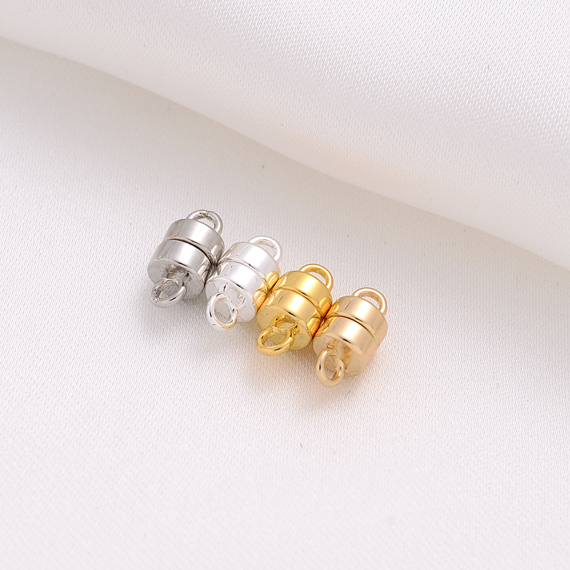 Jewelry Making For Couples - 磁気クラスプ付きの丸いメタルビーズのセット,カップル用の5つの磁石で接続されたジュエリー