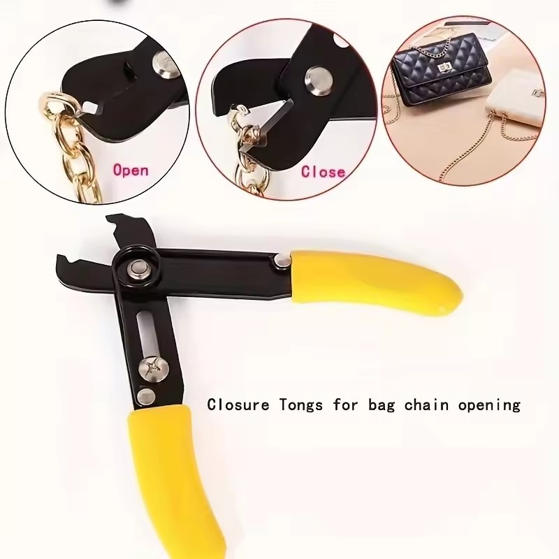 Jewelry Making Rivets - ジュエリーチェーンクランププライヤー - リベット打ち工具、DIYチェーンカッター＆オープナー、ジュエリー製作用調整可能な歯なしプライヤー