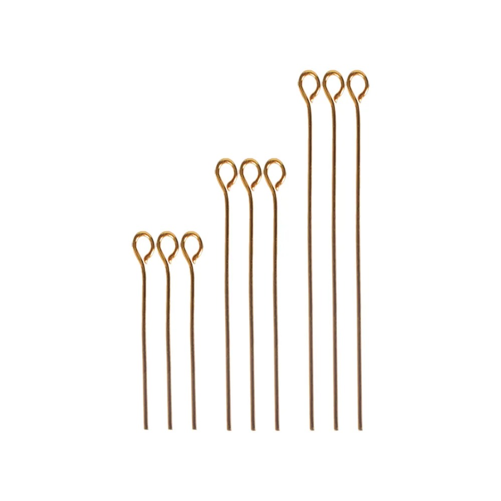 Jewelry Making Rivets - 200個入り 16mm 20mm 30mm ミニメタルワイヤーアイピン ビーズ用