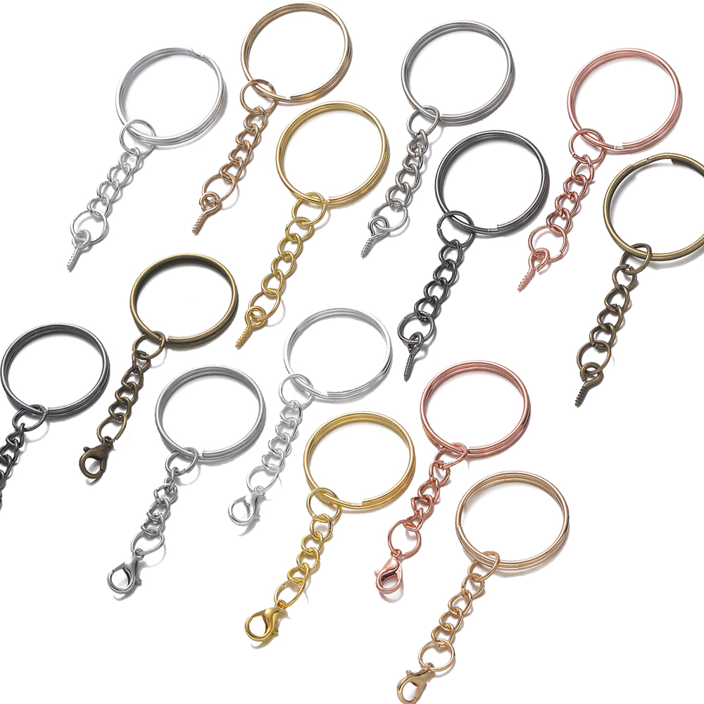 Jewelry Making Rivets - 10個/ロット 25mm スクリューアイピン キーチェーン キーリング アイネジ付き