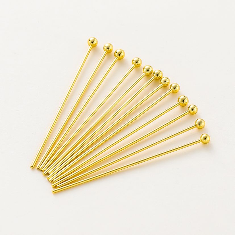 ジュエリー作り用フラットヘッドピン、真ちゅう製メタルアイピン - Jewelry Making Rivets のレビューと価格