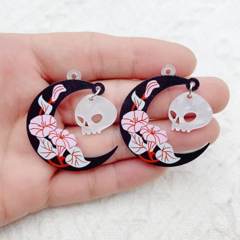 10個入り ハロウィン アクリル ゴースト ブラックキャット - Jewelry Making Factory のレビューと価格