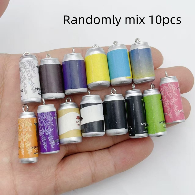 10個入り ミニチュア シミュレーション飲料缶 レジンチャー - Jewelry Making Factory のレビューと価格