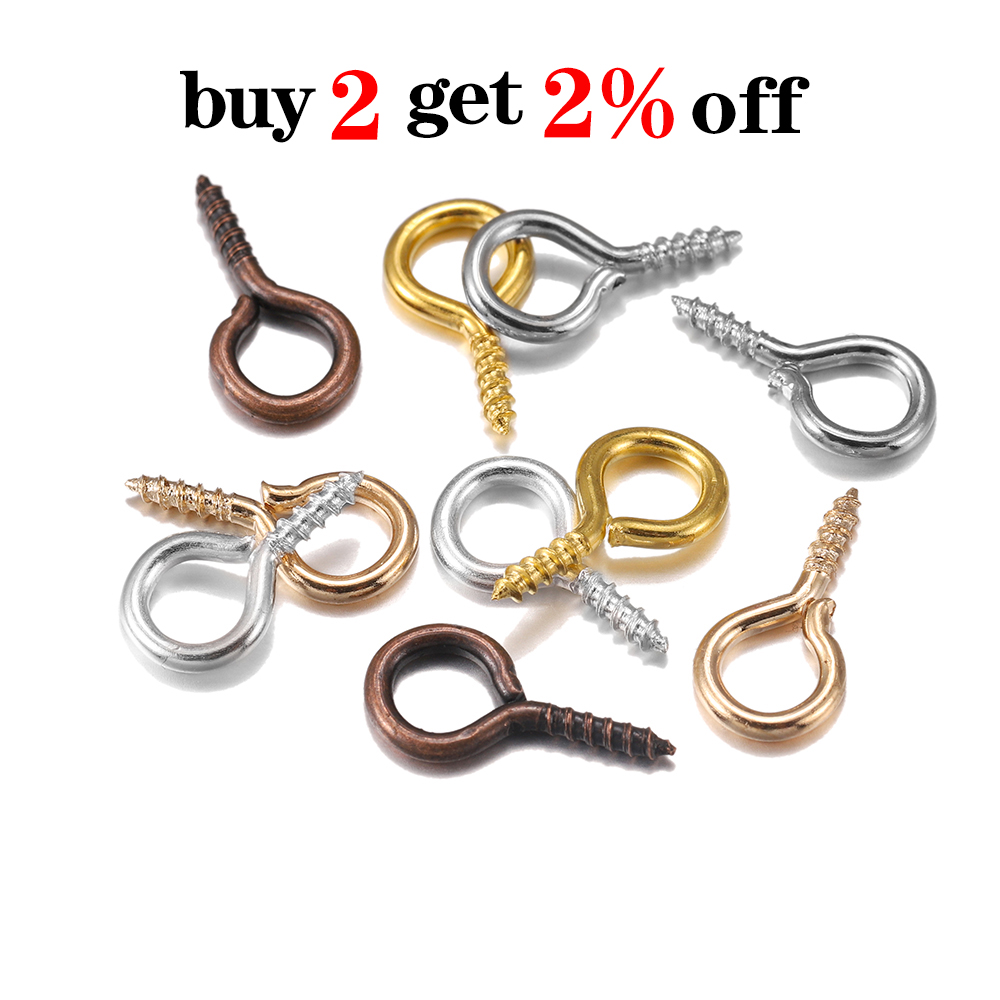 100/200 ピース/ロット金属小さな小さなネジアイピンア - Jewelry Making Rivets のレビューと価格