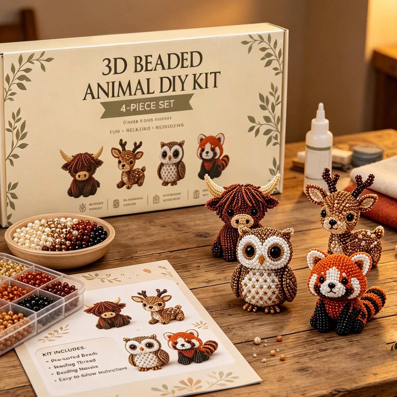 かわいい鳥と動物のビーズクラフトセット明るい色鮮やかなチュー - Jewelry Making For Beginners のレビューと価格