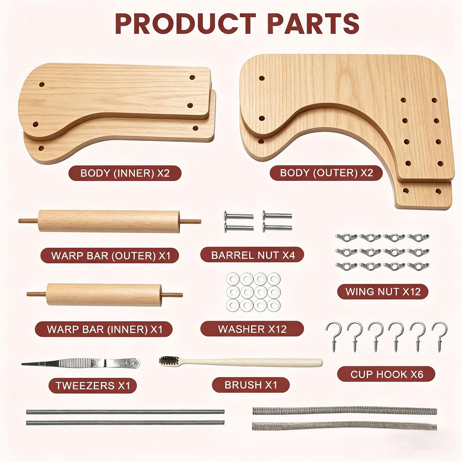 調整可能な卓上ビーズ織機、創造的で面白い初心者向け趣味、木製 - Jewelry Making For Beginners のレビューと価格