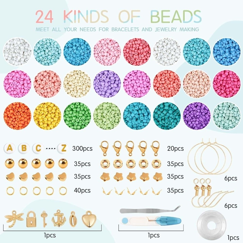 28+2グリッド ジュエリー製作 DIY ブレスレット＆スマ - Jewelry Making Kits For Kids のレビューと価格