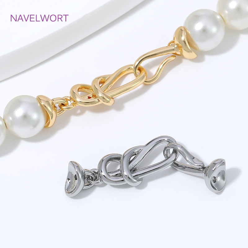 18K金メッキの無限結びコネクターカスプル（エンドキャップ付 - Jewelry Making Knots For Clasps のレビューと価格