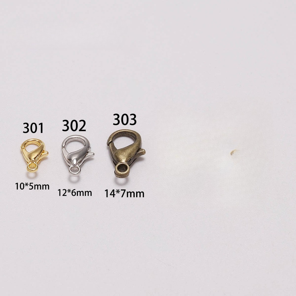 100個入り 9mm 12mm 14mm 亜鉛合金ロブスター - Jewelry Making Factory のレビューと価格