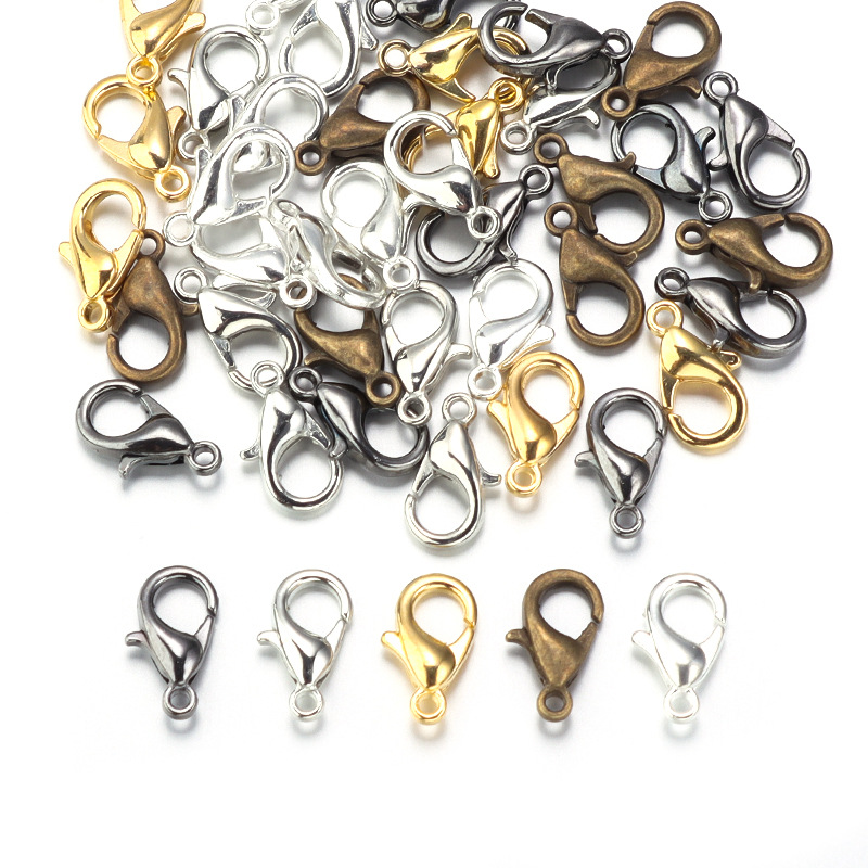 100個入り 9mm 12mm 14mm 亜鉛合金ロブスター - Jewelry Making Factory のレビューと価格