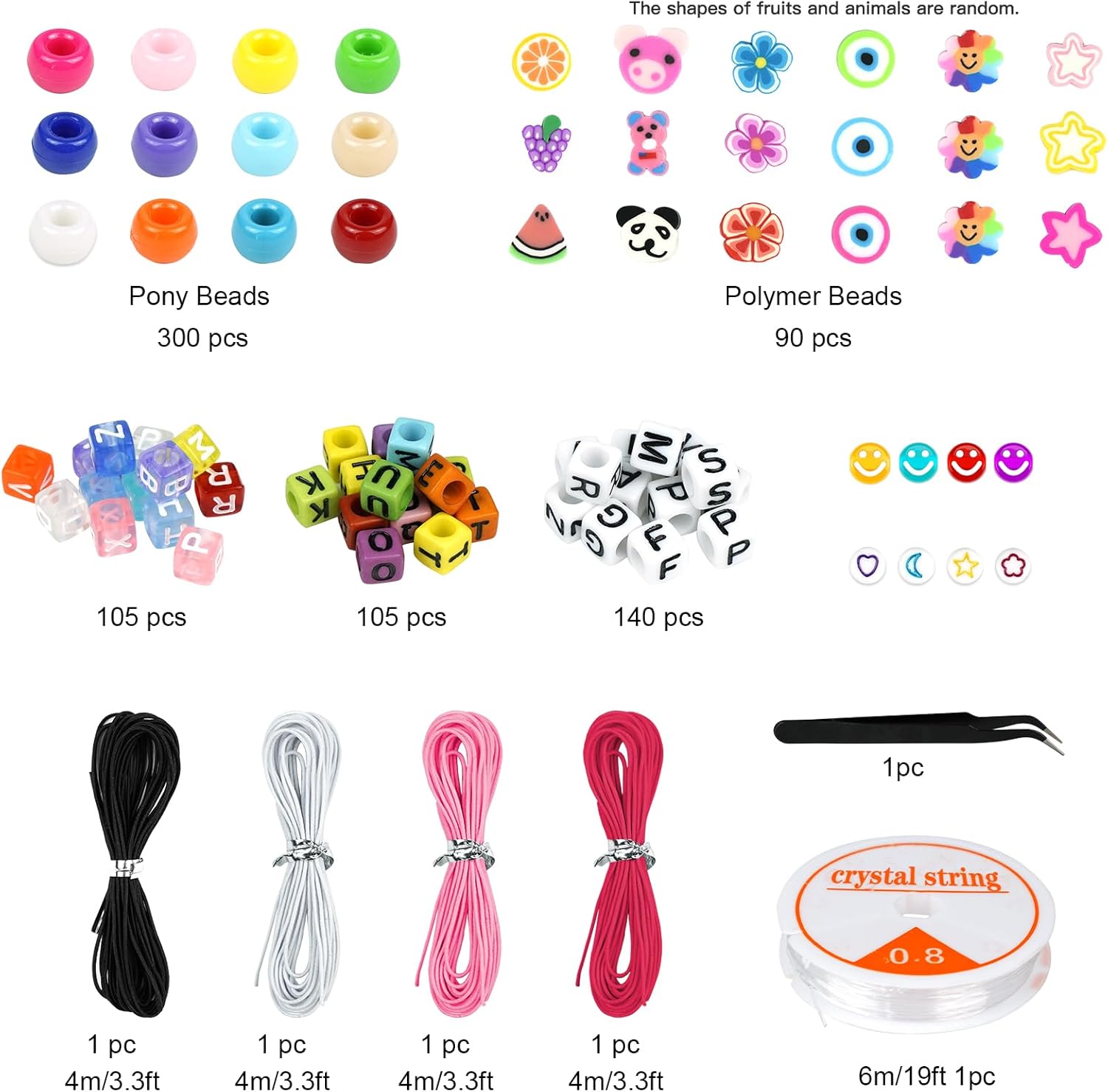Dowsabelブレスレット作成キット、ポニーポリマークレイ - Jewelry Making Online のレビューと価格