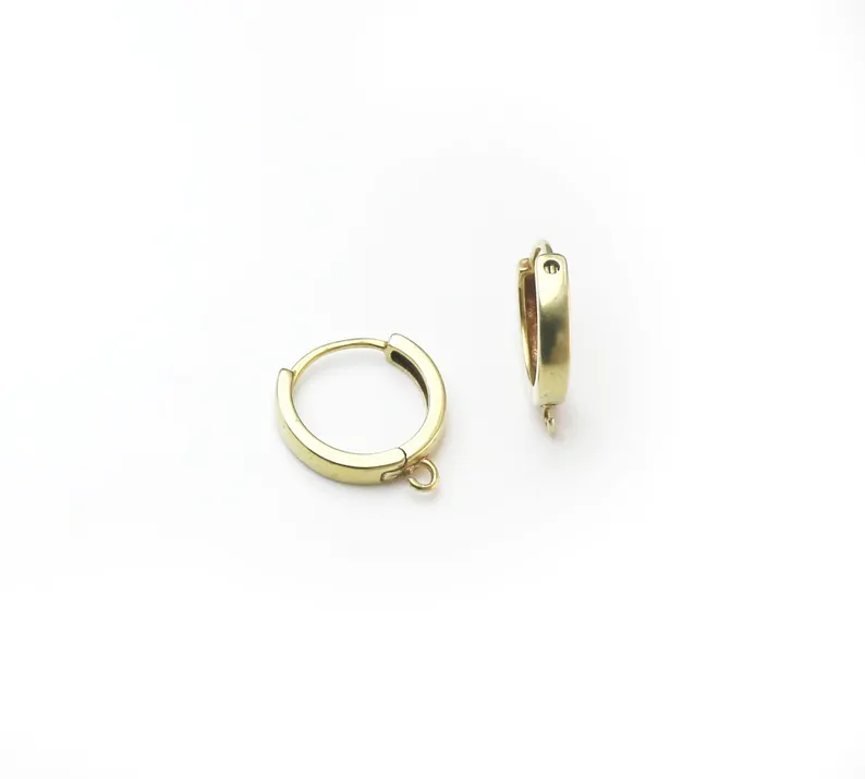 10個の真鍮イヤーフープ、レバーバックイヤリングフック、イヤ - Jewelry Making Wire のレビューと価格