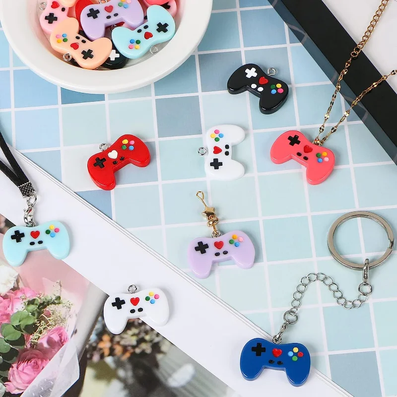 女性用レジンビデオゲームコントローラー,9個,ペンダント,キ - Jewelry Making Videos のレビューと価格