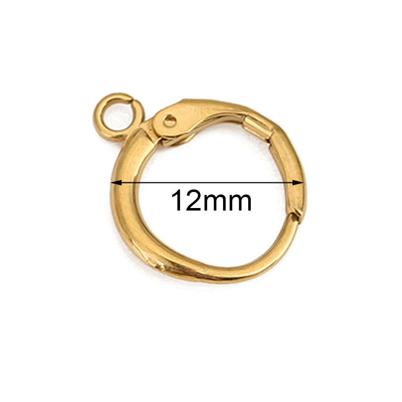 10 個 PVD ​​色褪せないステンレス鋼のイヤリングフッ - Jewelry Making Factory のレビューと価格