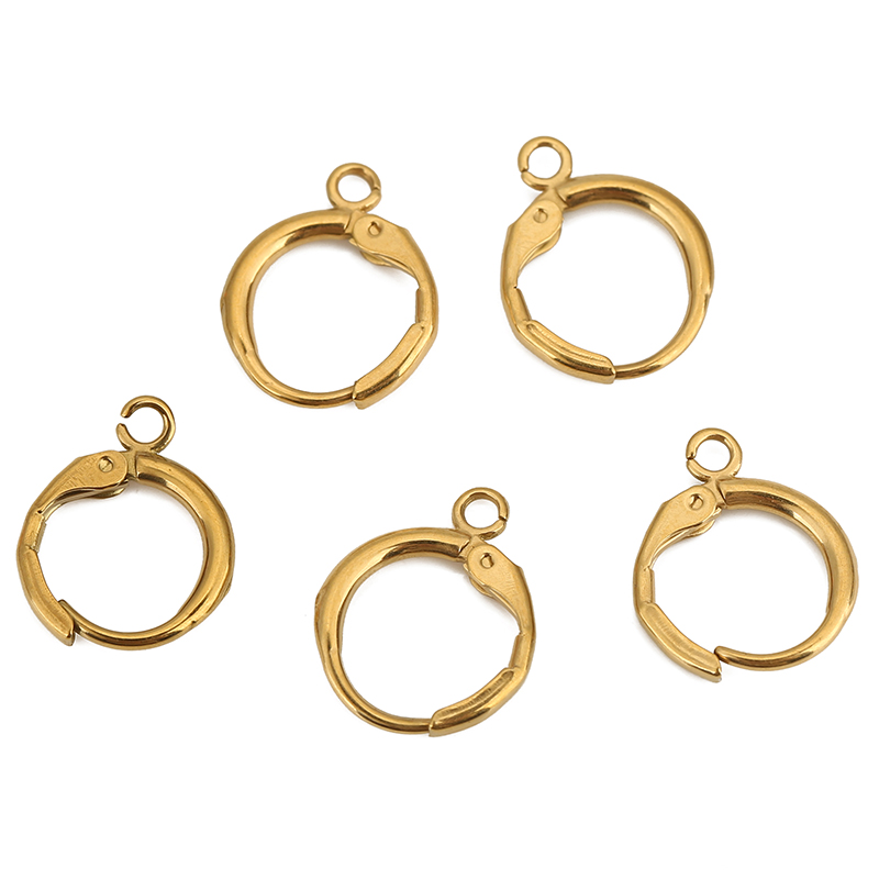 10 個 PVD ​​色褪せないステンレス鋼のイヤリングフッ - Jewelry Making Factory のレビューと価格