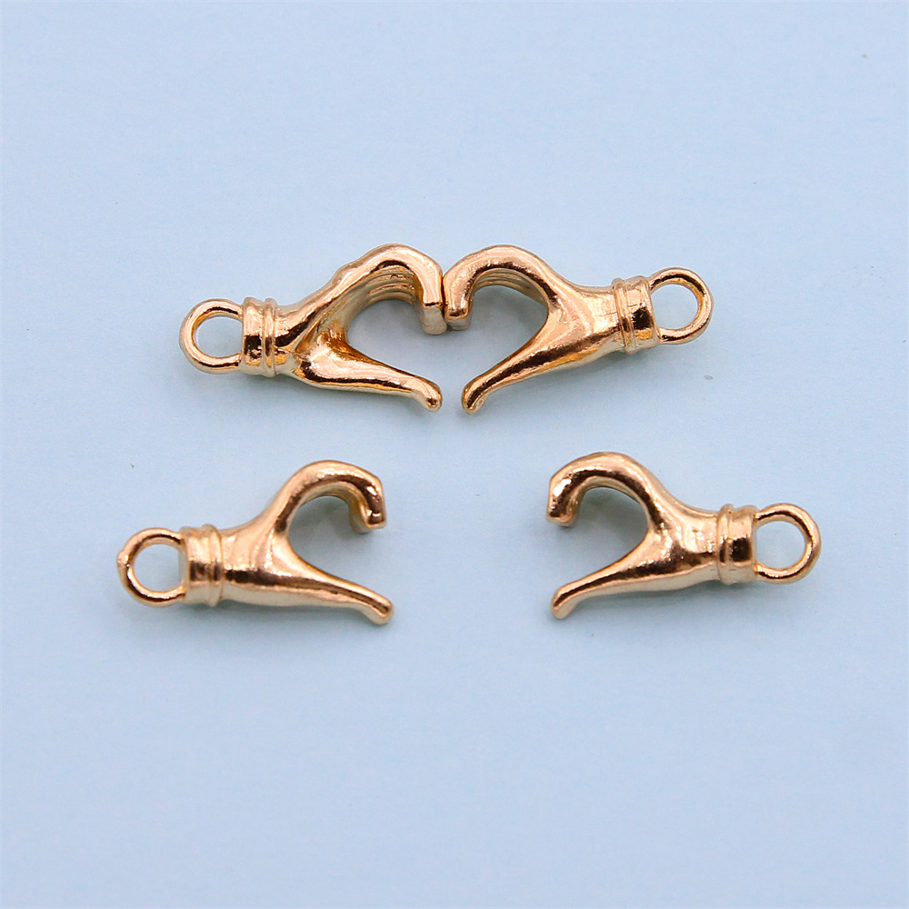5 セット新しいラブハートマグネット接続クラスプチャームペン - Jewelry Making For Couples のレビューと価格