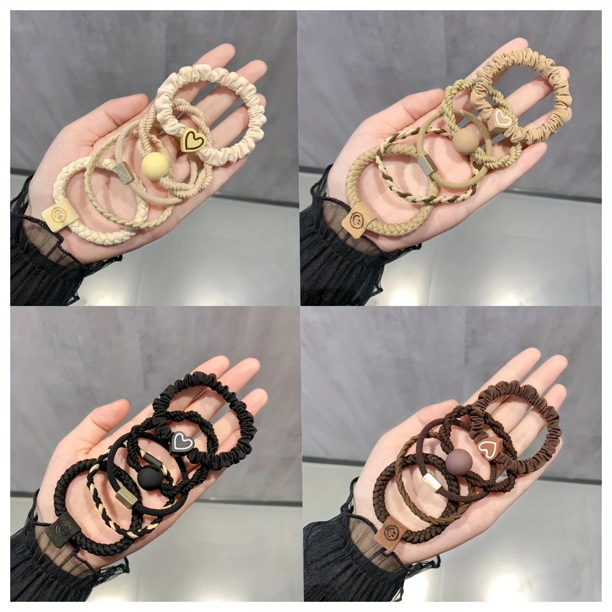 ボヘミアンシックな女性用ヘアタイセット - 可愛いハートチャ - Jewelry Making For Adults のレビューと価格