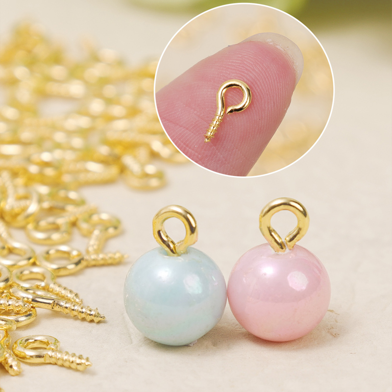 ミニネジ付きアイピン,金属製アイピン,アイレットフック,ネジ - Jewelry Making Rivets のレビューと価格