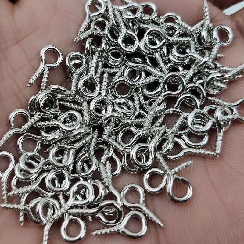 ミニネジ付きアイピン,金属製アイピン,アイレットフック,ネジ - Jewelry Making Rivets のレビューと価格