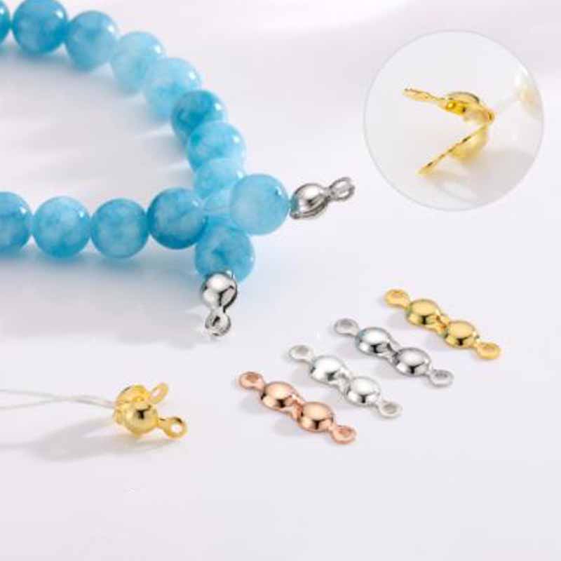 4個入り 本物の純銀925製 クロージャーエンドビーズ クラ - Jewelry Making Factory のレビューと価格