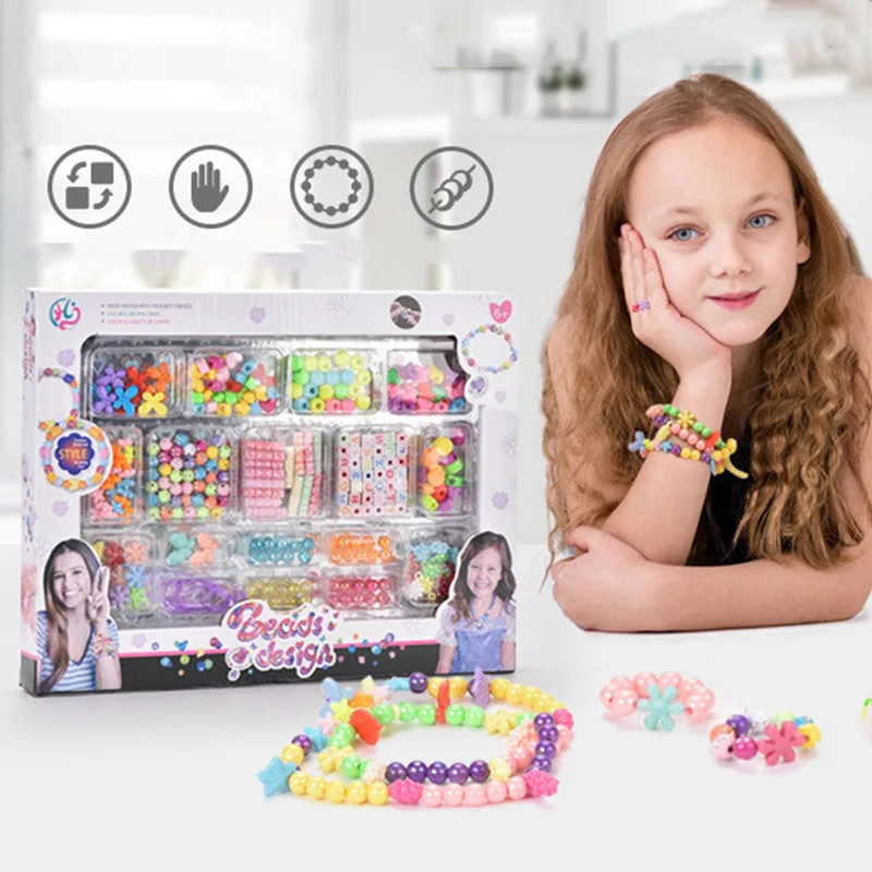 女の子 DIY ビーズセットジュエリー作成キット子供のための - Jewelry Making Kits For Kids のレビューと価格
