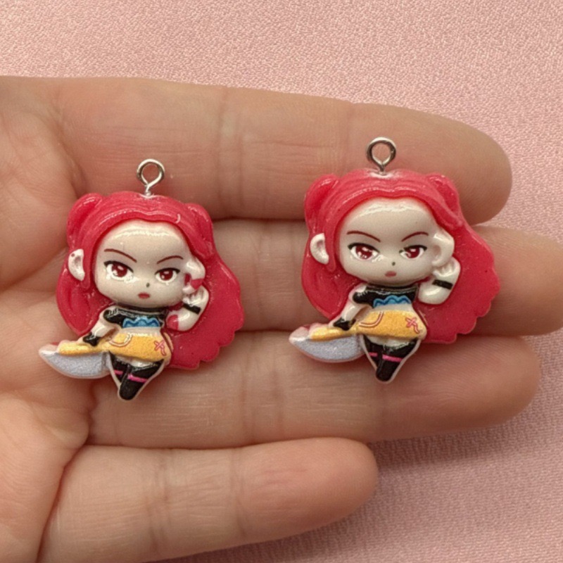10個入り樹脂製漫画ペンダント、DIYジュエリー製作イヤリン - Jewelry Making Factory のレビューと価格