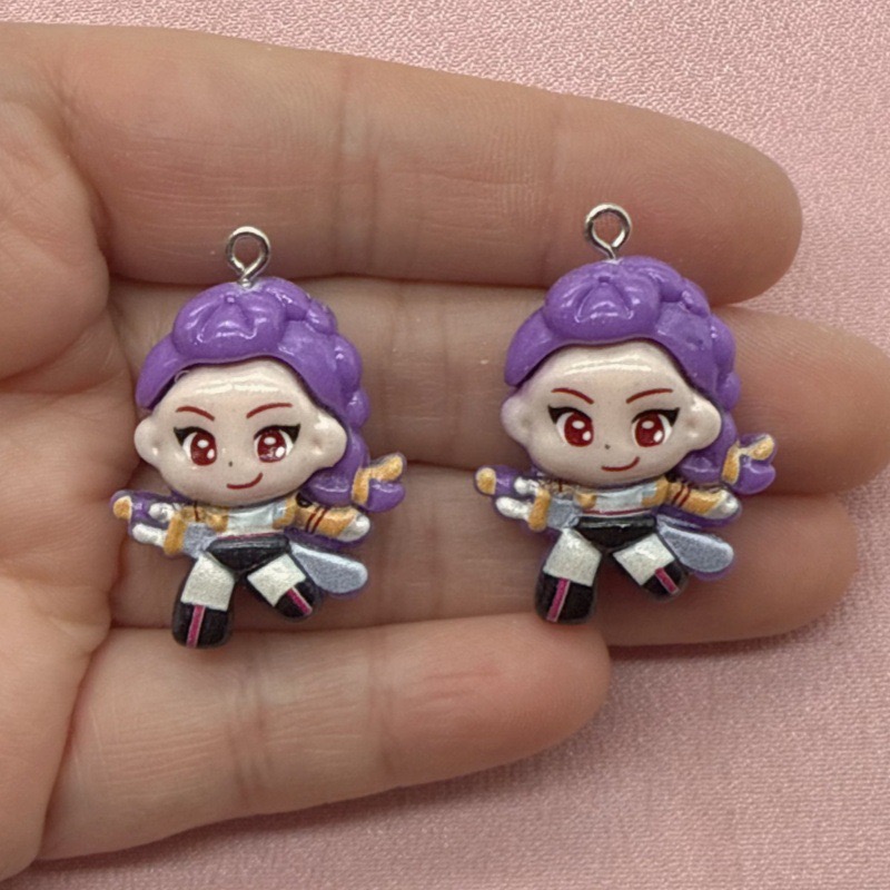 10個入り樹脂製漫画ペンダント、DIYジュエリー製作イヤリン - Jewelry Making Factory のレビューと価格