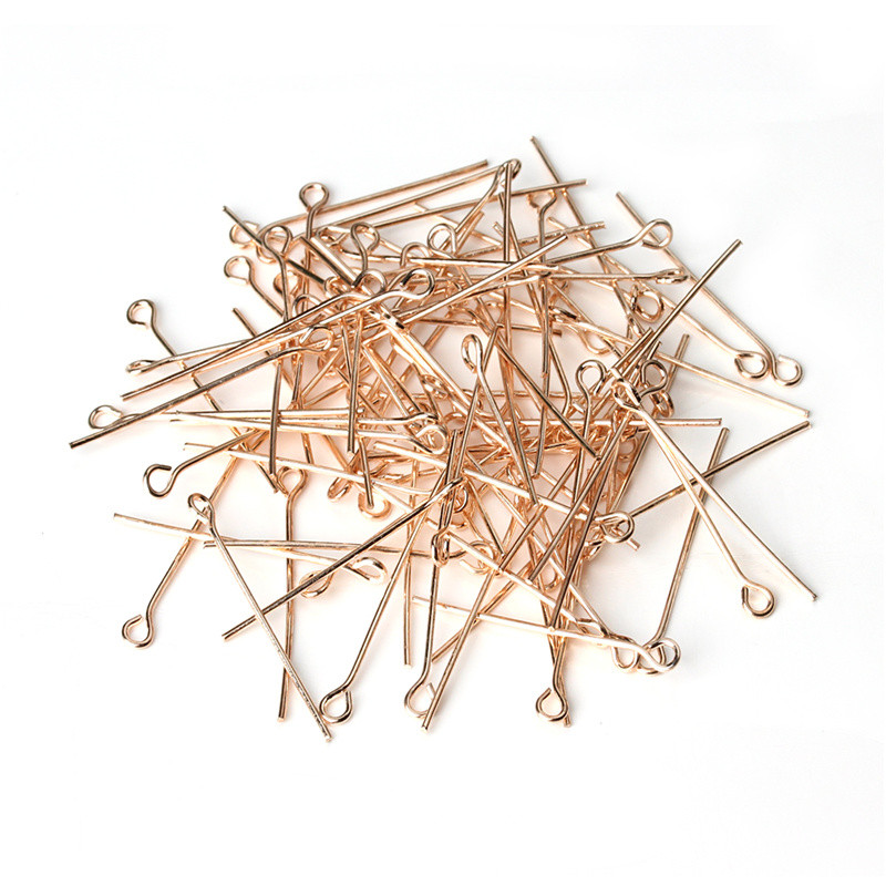 200 ピース/ロット 50 ミリメートルローズゴールドカラ - Jewelry Making Rivets のレビューと価格