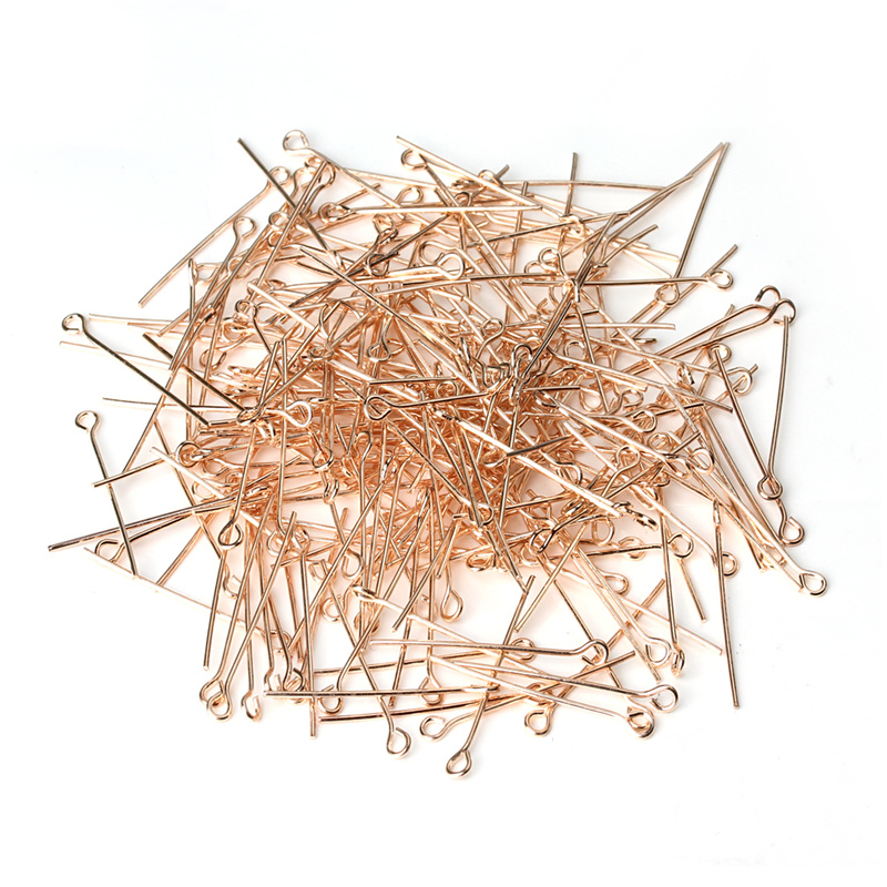 200 ピース/ロット 50 ミリメートルローズゴールドカラ - Jewelry Making Rivets のレビューと価格