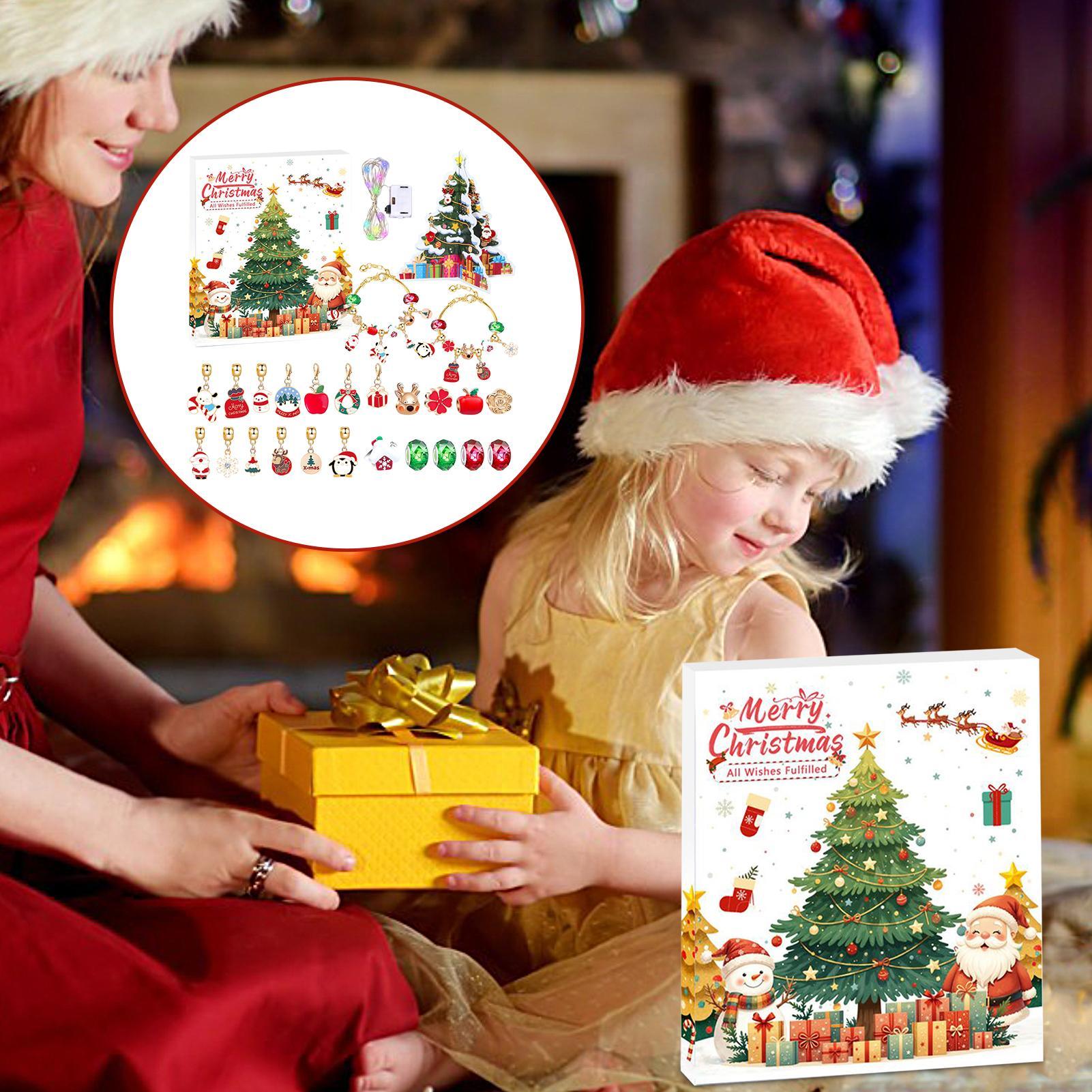 カレンダー アドベント チャーム クリスマス カウントダウン - Jewelry Making Kits For Kids のレビューと価格
