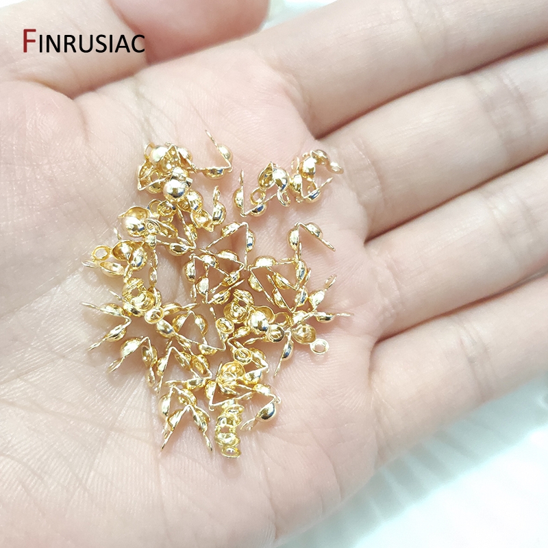 3 ミリメートル/4 ミリメートルカロット圧着ビーズ先端ノッ - Jewelry Making Knots For Clasps のレビューと価格