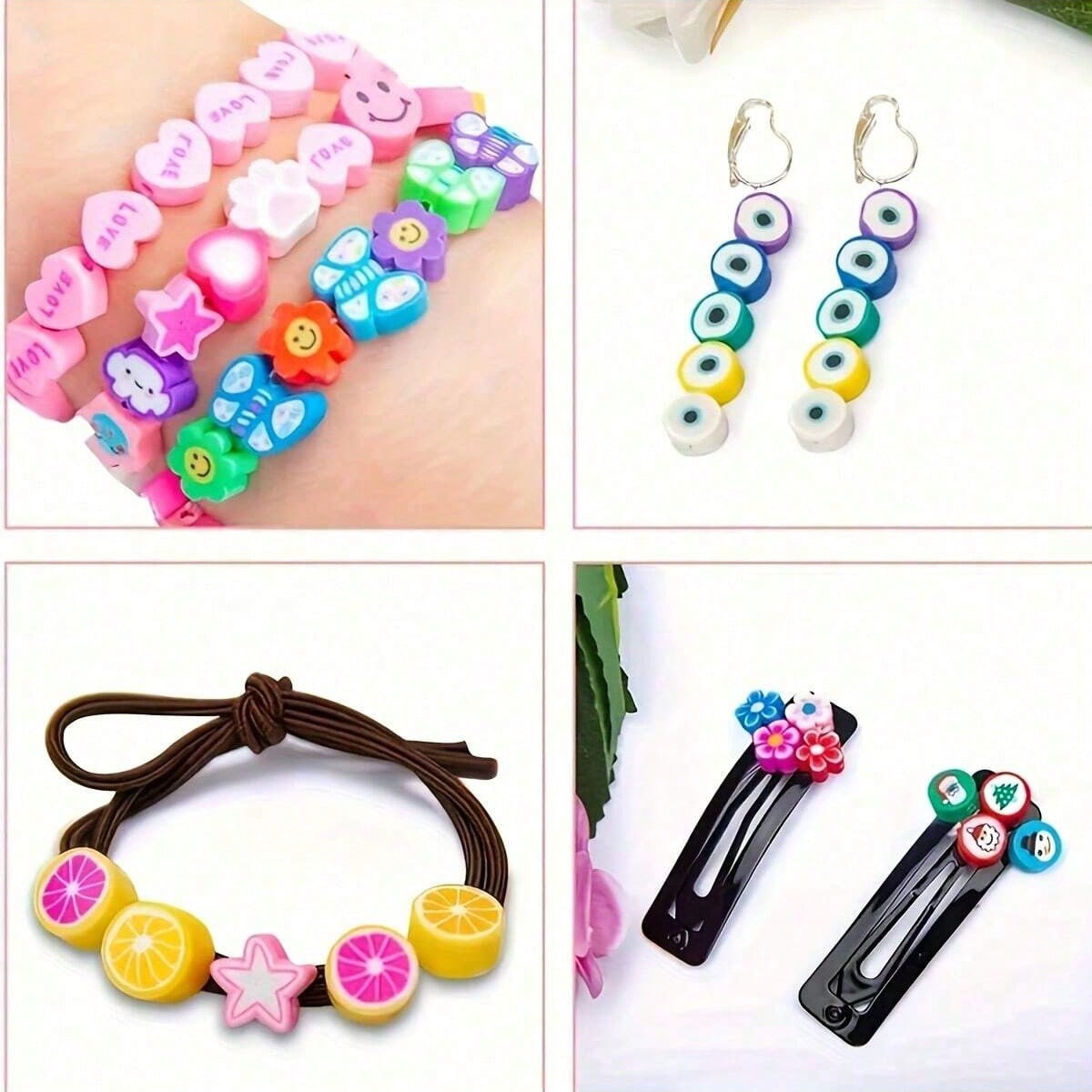 1450/1200/250個入りポリマークレイビーズセット、 - Jewelry Making For Adults のレビューと価格