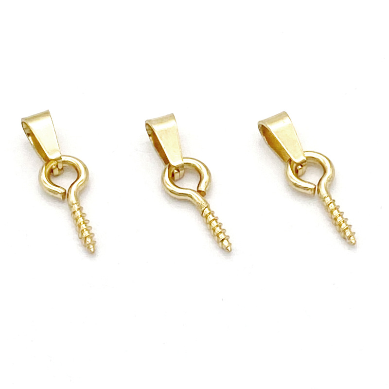 ステンレス鋼のネジピン,ハーフドリルビーズ用のフックコネクタ - Jewelry Making Rivets のレビューと価格