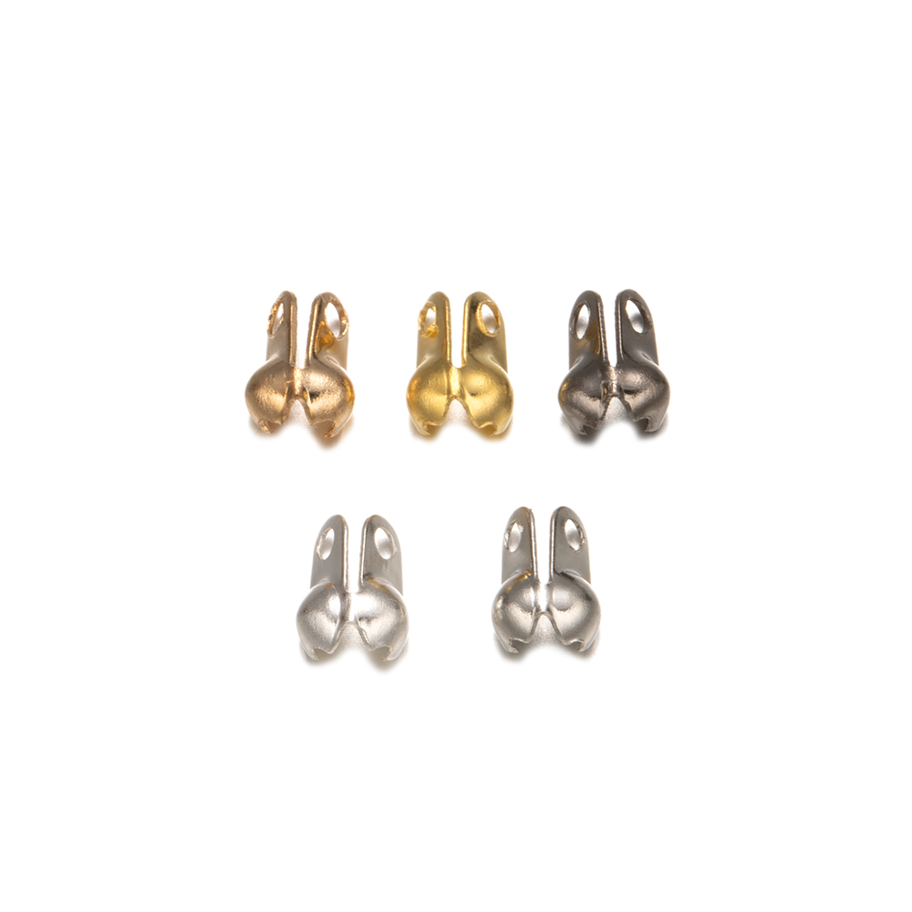 クラムシェル折りたたみ式メタルクリンプエンドチップ、ノットカ - Jewelry Making Knots For Clasps のレビューと価格