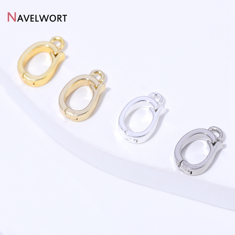 14K/18K金メッキ真鍮製ヒンジ付きネックレスエンハンサー - Jewelry Making Factory のレビューと価格