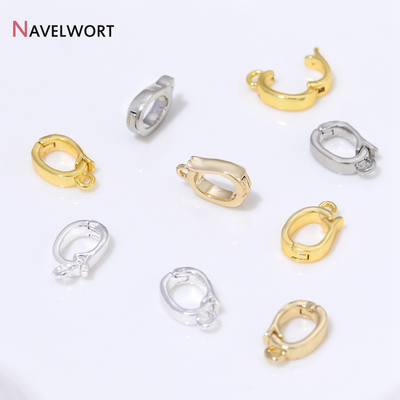 14K/18K金メッキ真鍮製ヒンジ付きネックレスエンハンサー - Jewelry Making Factory のレビューと価格