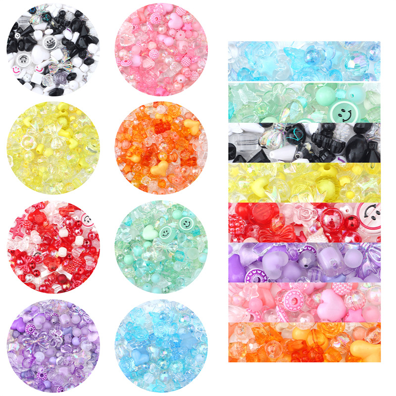 新しい混合ヴィンテージバロックアクリルビーズスタイル春の色子 - Jewelry Making 4 Year Old のレビューと価格