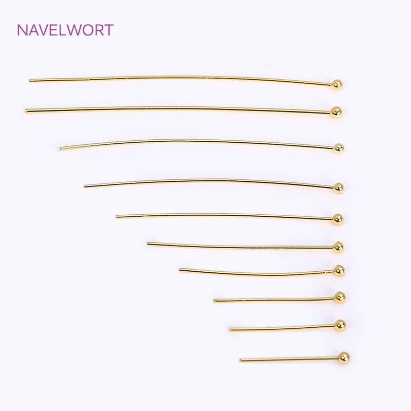 50 ピース/ロット 18 18K ゴールドメッキピン真鍮ボ - Jewelry Making Rivets のレビューと価格
