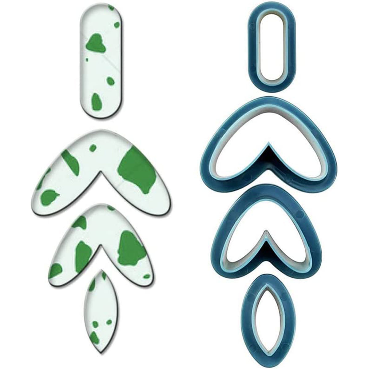 24個入りポリマークレイカッターキット、イヤリング、セラミッ - Jewelry Making For Beginners のレビューと価格