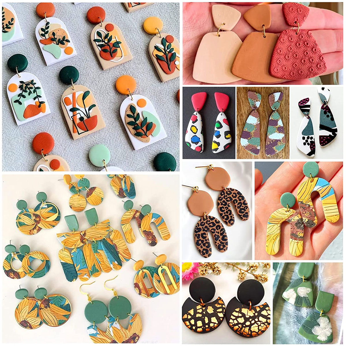 24個入りポリマークレイカッターキット、イヤリング、セラミッ - Jewelry Making For Beginners のレビューと価格