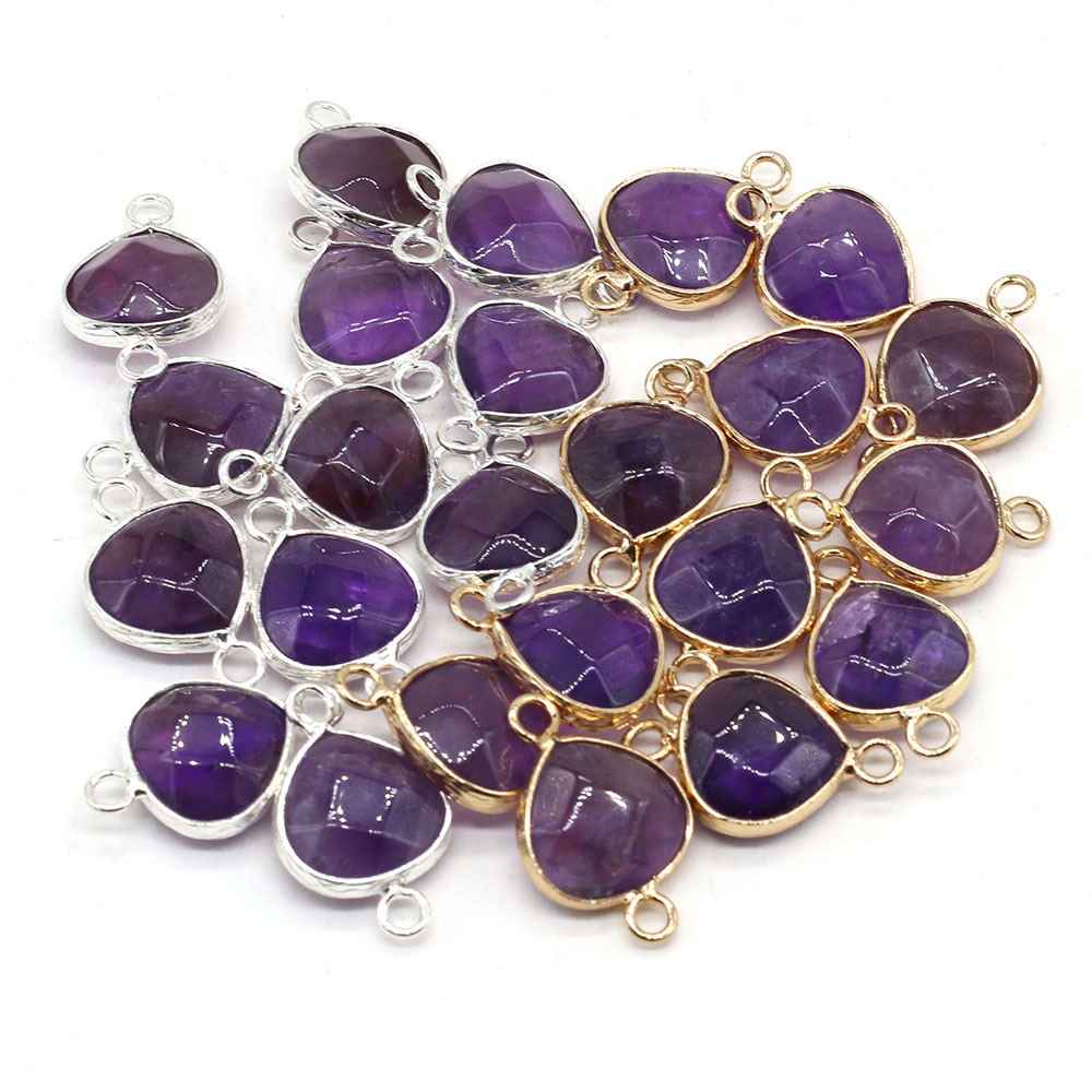 2 個天然石コネクタ脂肪水ドロップペンダントチャーム DIY - Jewelry Making For Adults のレビューと価格