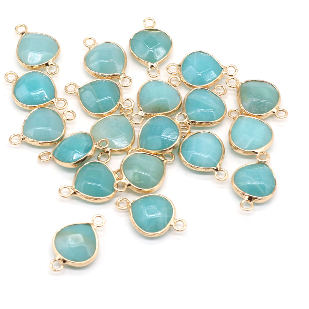 2 個天然石コネクタ脂肪水ドロップペンダントチャーム DIY - Jewelry Making For Adults のレビューと価格