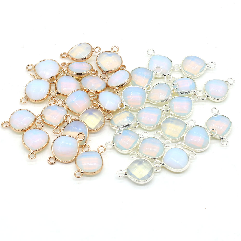 2 個天然石コネクタ脂肪水ドロップペンダントチャーム DIY - Jewelry Making For Adults のレビューと価格