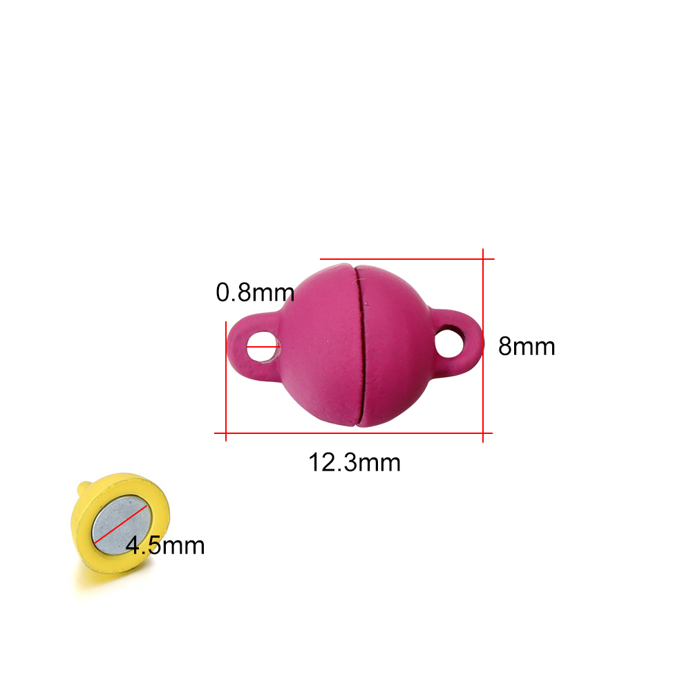 5 ペアラブハートマグネットコネクタクラスプエンドコネクタラ - Jewelry Making For Couples のレビューと価格