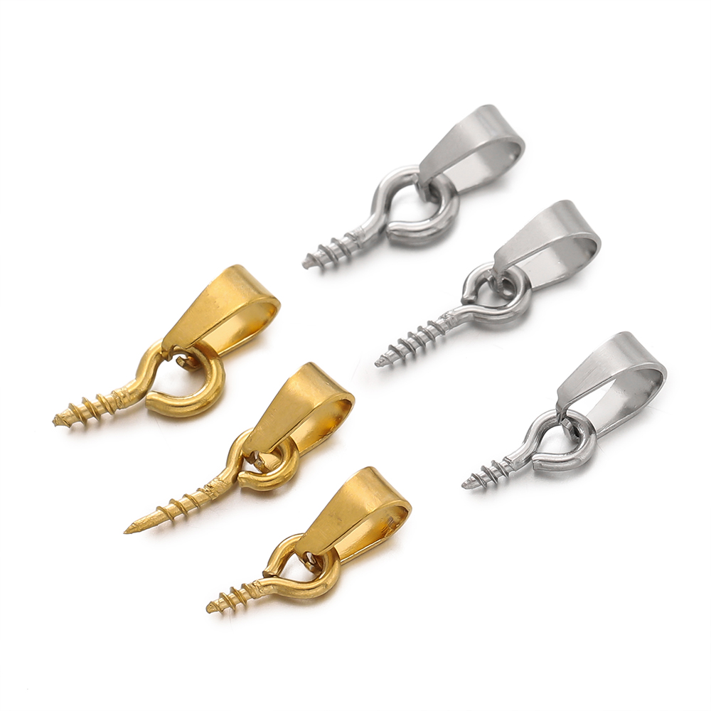 20 個ステンレス鋼スクリューアイピン保釈トップドリルビーズ - Jewelry Making Rivets のレビューと価格